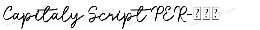 Capitaly Script PER字体转换